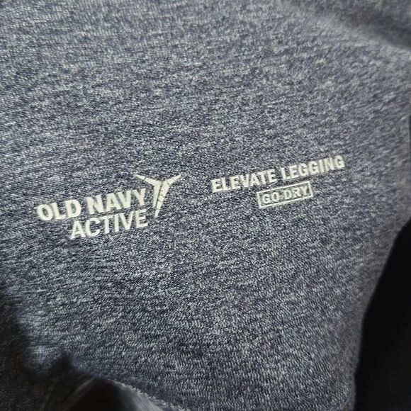 Old Navy High-Waisted Elevate Color-Block Gray Compression Leggings Women - Picture 3 of 15